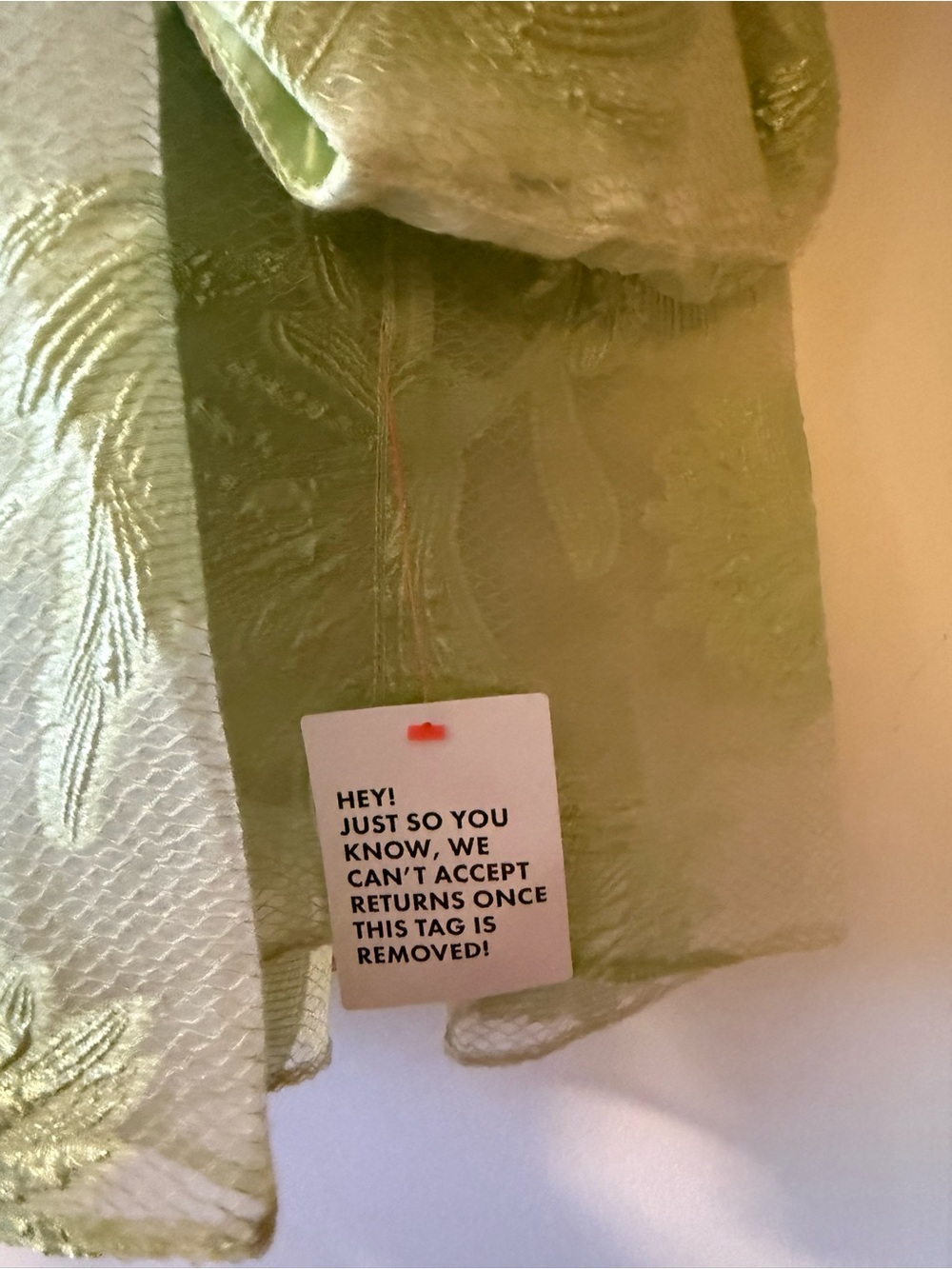 ASOS EDITION jacquard off the shoulder mini dress in light green - Picture 8 of 9